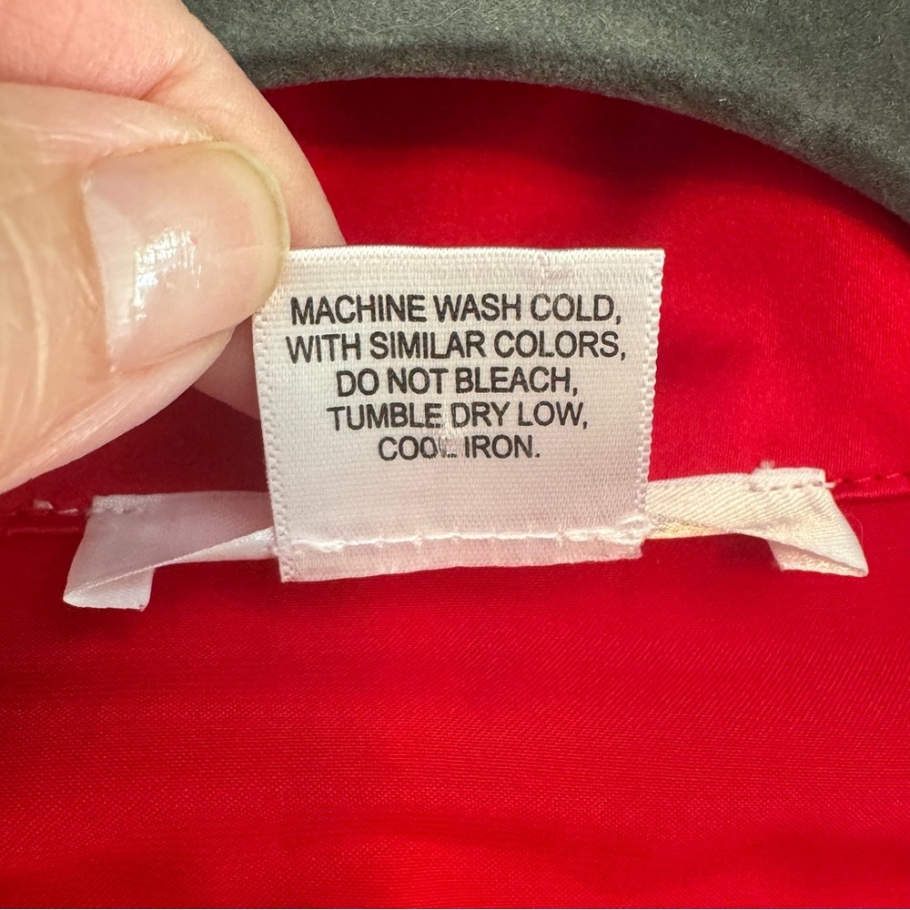 Natori Private Luxuries Pajama Set Women M Top Pants Red Satin Lounge PJ’s Soft - Picture 8 of 8